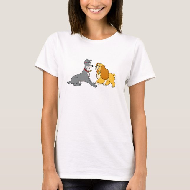 Lady and The Tramp Meet Disney T-Shirt (Front)