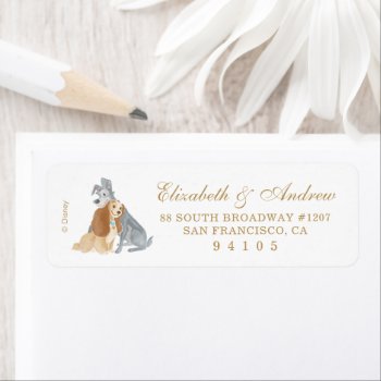 Lady And The Tramp Wedding  Label by OtherDisneyBrands at Zazzle