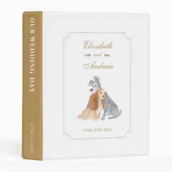 Lady And The Tramp Wedding Mini Binder by OtherDisneyBrands at Zazzle