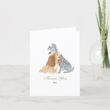 Lady And The Tramp Wedding Thank You by OtherDisneyBrands at Zazzle