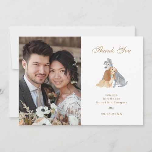 Lady and the Tramp Wedding Thank You Card