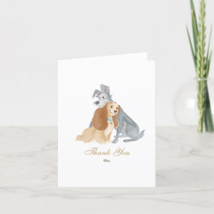Lady and the Tramp Wedding Thank You Card