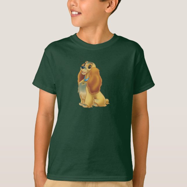 Lady and The Tramp's Lady smiling Disney T-Shirt (Front)