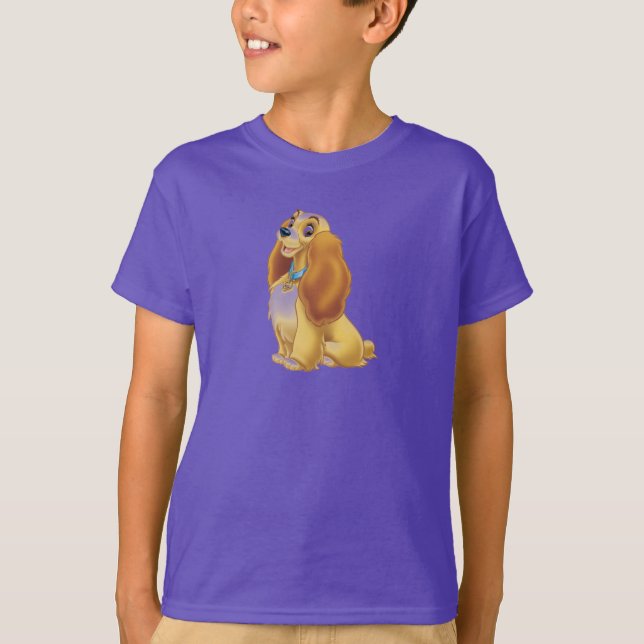Lady and The Tramp's Lady smiling Disney T-Shirt (Front)