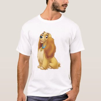 Lady And The Tramp's Lady Smiling Disney T-shirt by OtherDisneyBrands at Zazzle