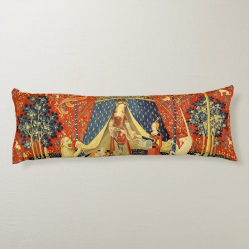 Lady and the Unicorn Medieval Tapestry Art Body Pillow