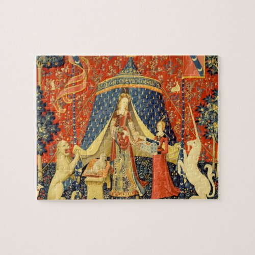 Lady and the Unicorn Medieval Tapestry Art Jigsaw Puzzle