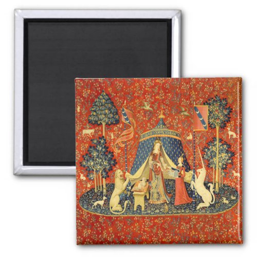 Lady and the Unicorn Medieval Tapestry Art Magnet