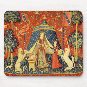 Lady and the Unicorn Medieval Tapestry Art Mouse Pad