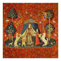 Lady and the unicorn tapestry medieval art store