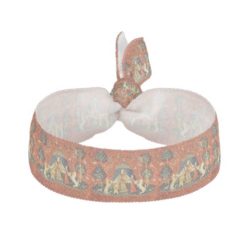 Lady and the Unicorn Medieval Tapestry Art Ribbon Hair Tie