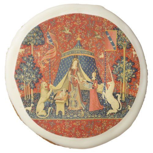 Lady and the Unicorn Medieval Tapestry Art Sugar Cookie
