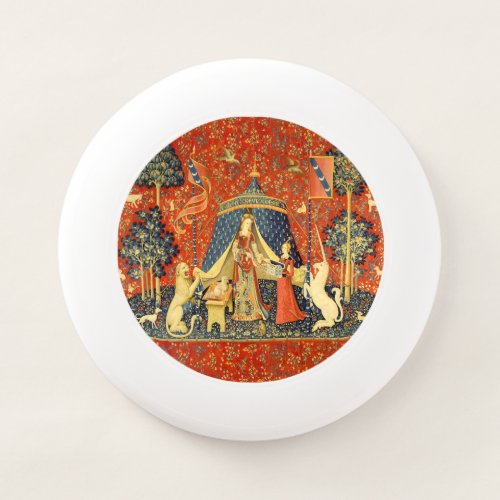 Lady and the Unicorn Medieval Tapestry Art Wham_O Frisbee