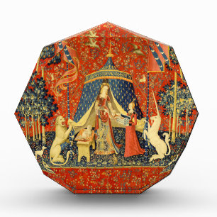 Lady and The Unicorn Medieval Tapestry: French Art Acrylic Award