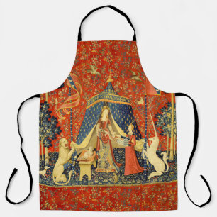 Lady and The Unicorn Medieval Tapestry: French Art Apron