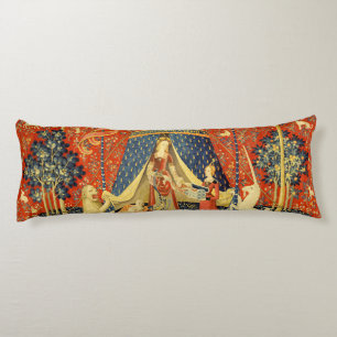 Lady and The Unicorn Medieval Tapestry: French Art Body Pillow