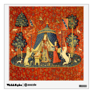 Lady and The Unicorn Medieval Tapestry: French Art Wall Decal
