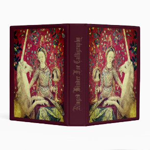 Lady and the Unicorn Renaissance Art Mini Binder