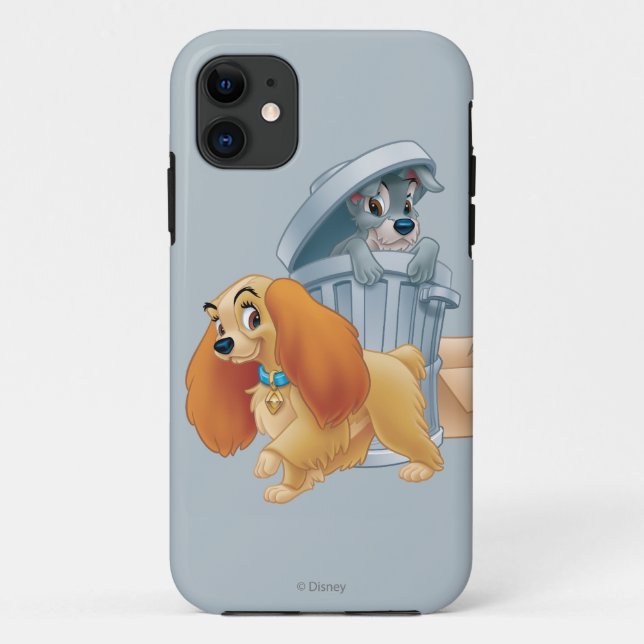 Lady and Tramp in the Trash Case-Mate iPhone Case (Back)