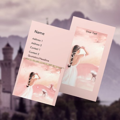 Lady and Unicorn Business Card