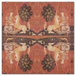 LADY AND UNICORN Fantasy Flowers,Animals Fabric