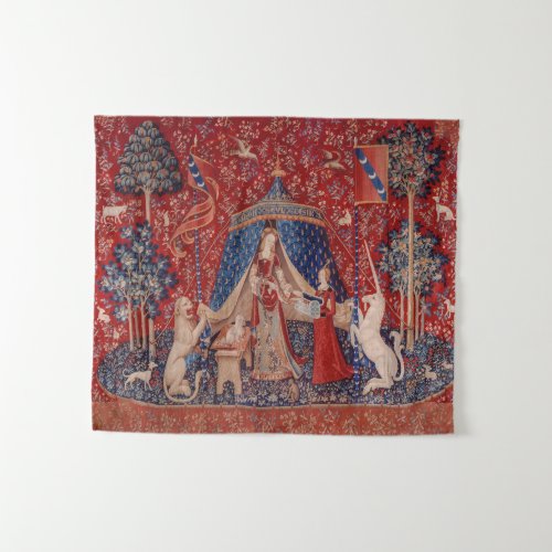 Lady and Unicorn Medieval Tapestry Desire