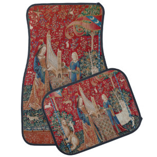 Lady and Unicorn Medieval Tapestry Hearing Car Floor Mat