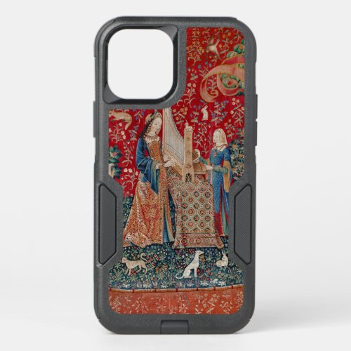 Lady and Unicorn Medieval Tapestry Hearing OtterBox Commuter iPhone 12 Case