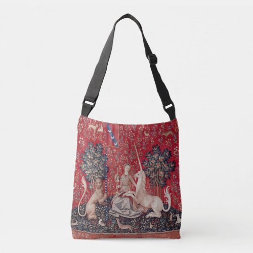 Lady and Unicorn Medieval Tapestry Sight Crossbody Bag