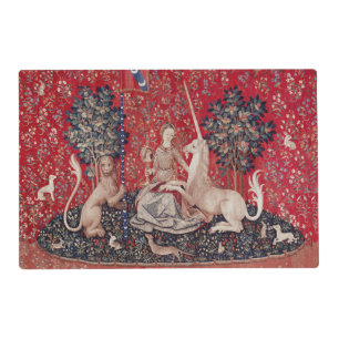 Lady and Unicorn Medieval Tapestry Sight Placemat