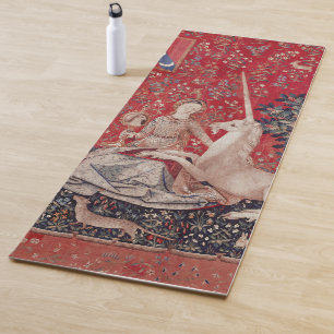 Lady and Unicorn Medieval Tapestry Sight Yoga Mat