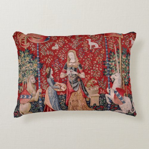 Lady and Unicorn Medieval Tapestry Smell Accent Pillow