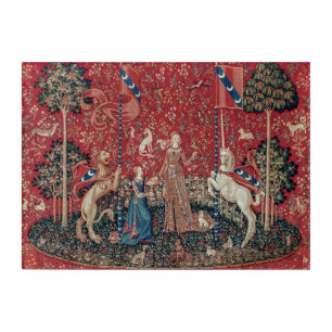 Lady and Unicorn Medieval Tapestry Taste Acrylic Print