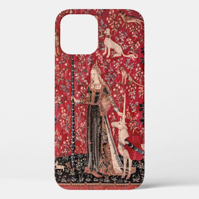Lady and Unicorn Medieval Tapestry Touch Case-Mate iPhone Case (Back)