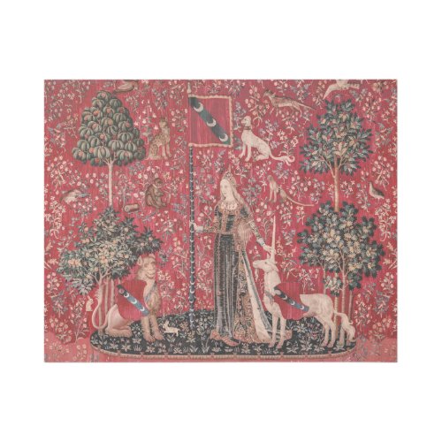 Lady and Unicorn Medieval Tapestry Touch Gallery Wrap