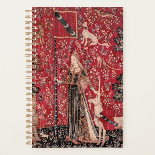 Lady and Unicorn Medieval Tapestry Touch Planner