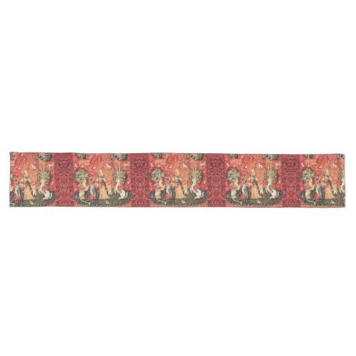 LADY AND UNICORN Smell LionFlowersAnimals Long Table Runner