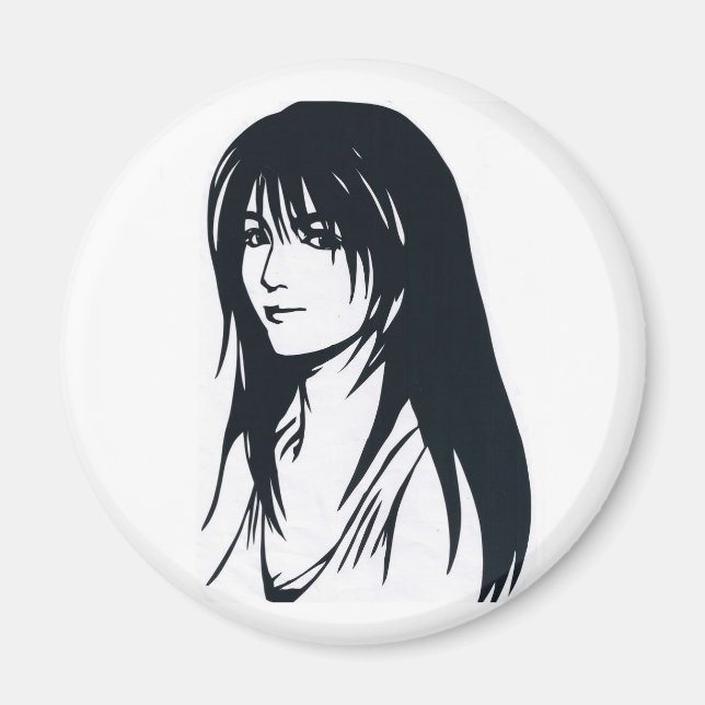 LADY ANIME ON MAGNET (Front)