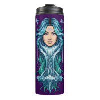 Lady Aquarius Thermal Mug – Zodiac Mystery