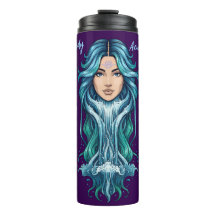 Lady Aquarius Thermal Mug – Zodiac Mystery