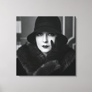 Lady Art Deco, by Natasha Us Canvas Print
