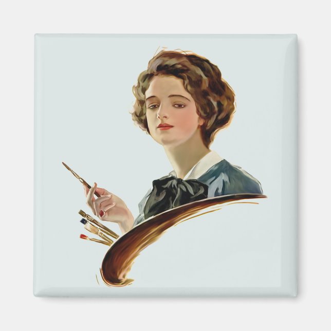 Lady Artist Magnet (Front)