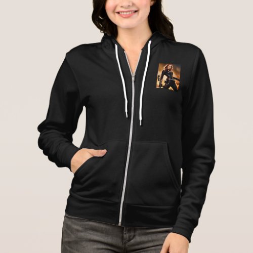 Lady Avenger Fearless and Empowered T_Shirt Hoodie