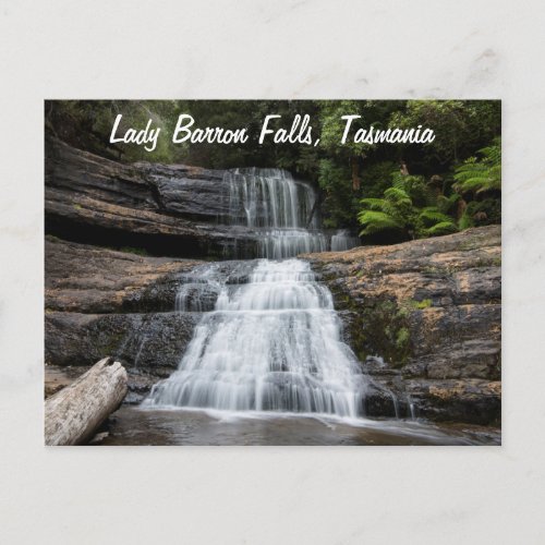 Lady Barron Falls Waterfall Tasmania Australia Postcard