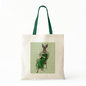 Lady Bella Rabbit Taking Tea 3 Tote Bag