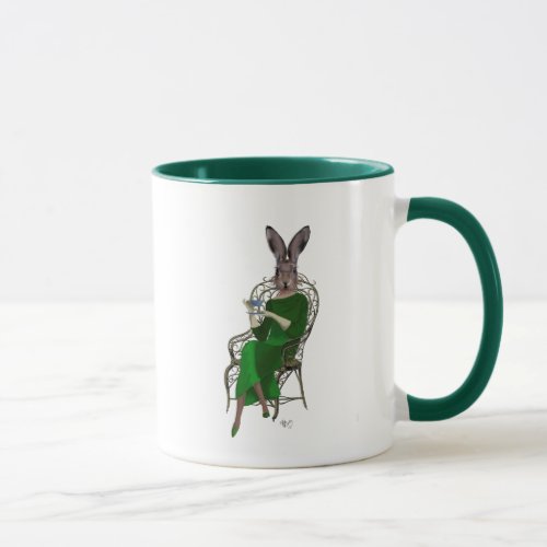 Lady Bella Rabbit Taking Tea 4 Mug
