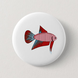 Lady Betta - Veiltail Pinback Button