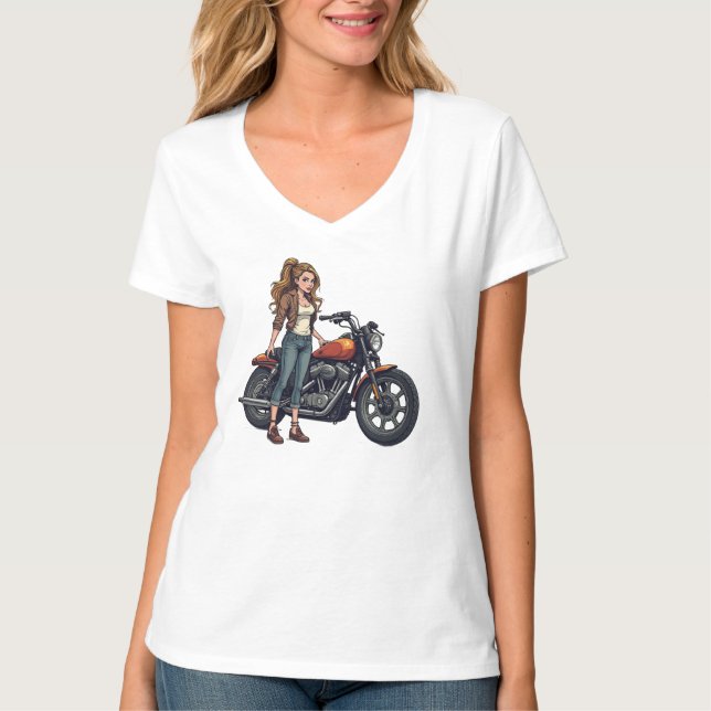 Lady Biker T-Shirt (Front)