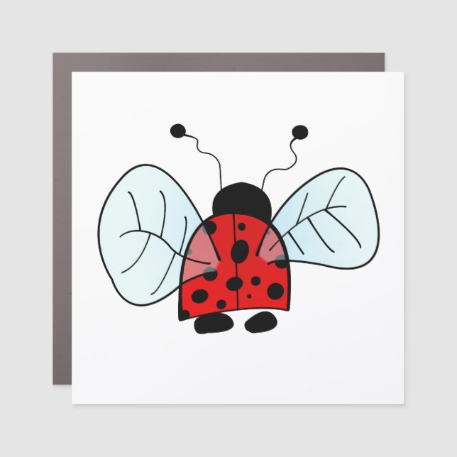 Lady bird car magnet (Front)