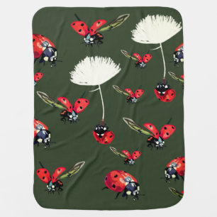 Lady birds Bigs Cute Baby Blanket